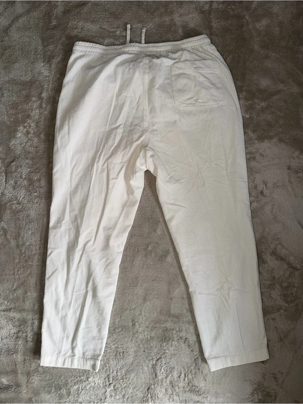 Todd Snyder Men’s Corduroy Weekend Drawstring Pants Size XL In Ivory